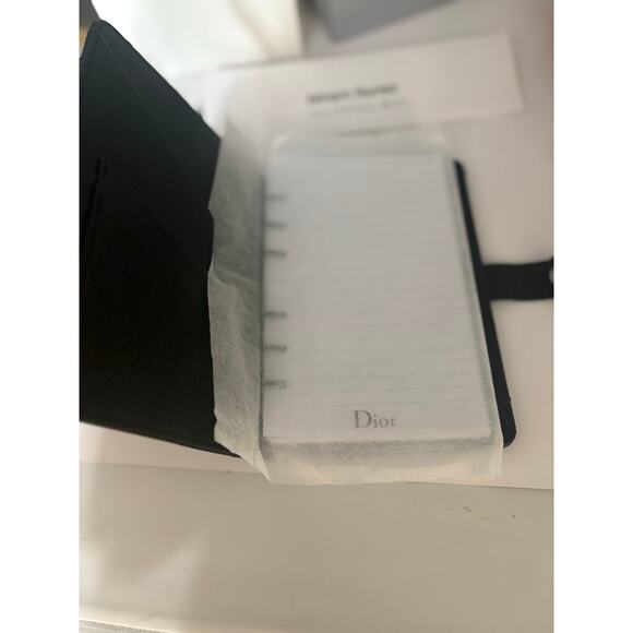 Christian Dior Notebook Notepad Heart BLACK -New- - Picture 3 of 5